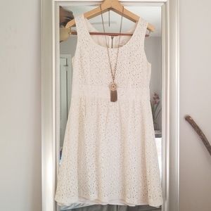 Loft Lace Overlay Dress